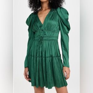 Ulla Johnson Lu dress in “Jadeite” emerald green, NWT, Size 10